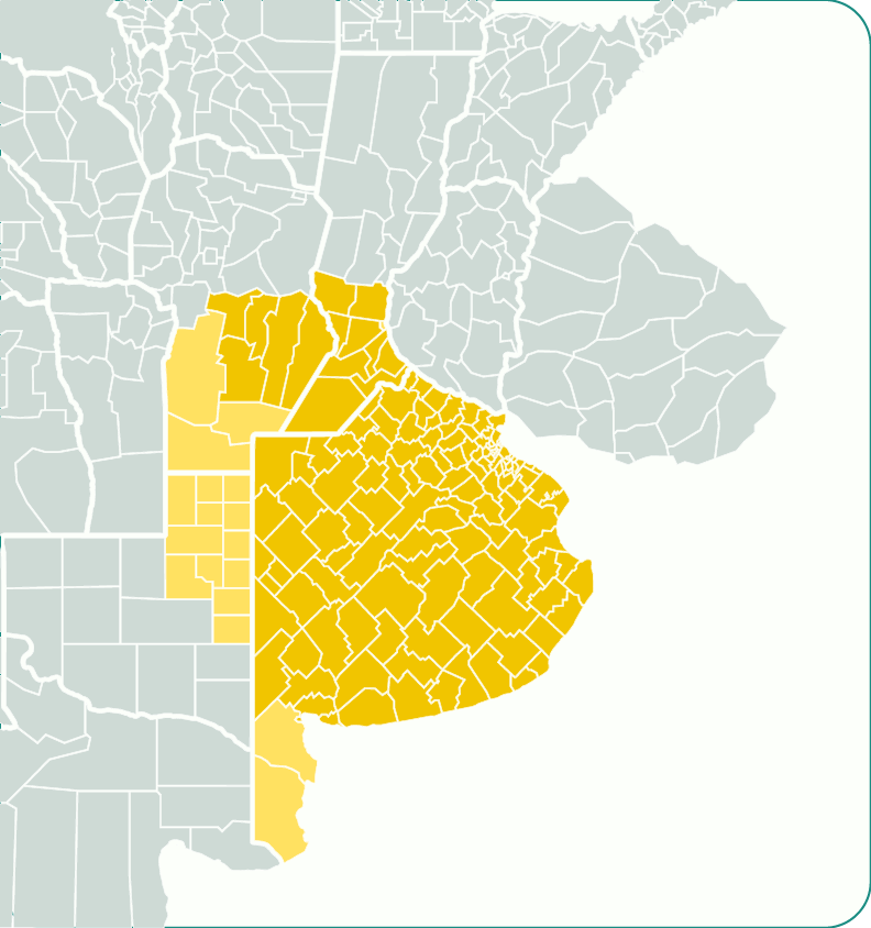 Mapa region recomendda