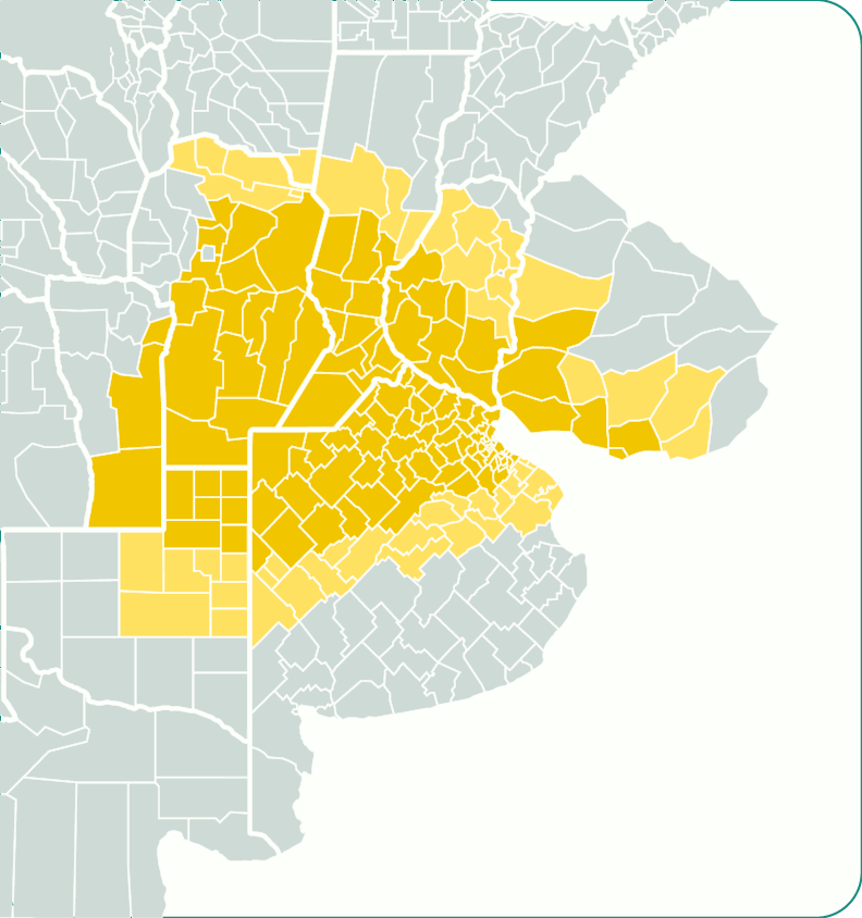 Mapa region recomendda Seimbra temprana