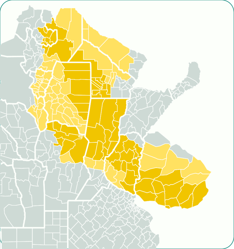 Mapa region recomendda Seimbra temprana
