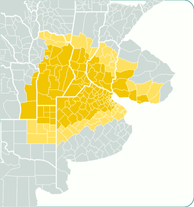 Mapa region recomendda Seimbra temprana