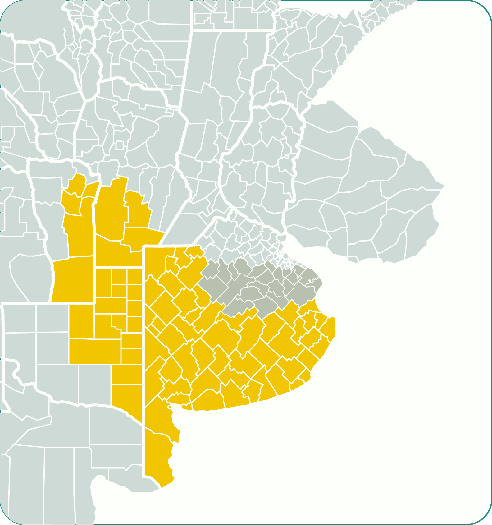 Mapa region recomendda Seimbra temprana
